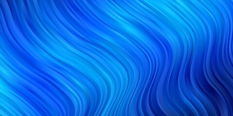 Dark BLUE vector background with wry lines. Colorful illustration, which consists of curves. Pattern for ads, commercials.