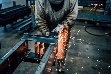 worker working in factory