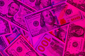 US dollars stock photos