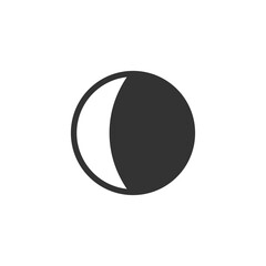 Half Moon icon. Astronomical symbol modern, simple, vector, icon for website design, mobile app, ui. Vector Illustration