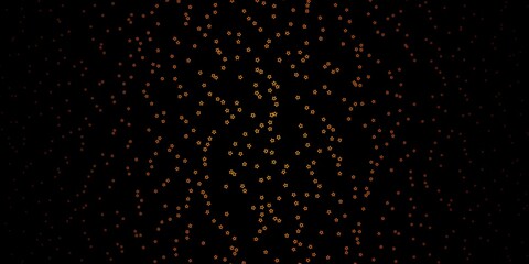 Dark Orange vector background with colorful stars. Blur decorative design in simple style with stars. Theme for cell phones.