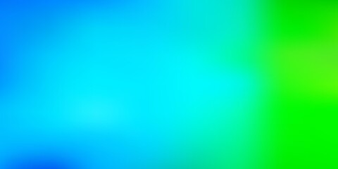 Light blue, green vector blur layout.