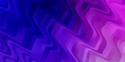 Light Pink, Blue vector backdrop with curves. Colorful illustration with curved lines. Best design for your posters, banners.