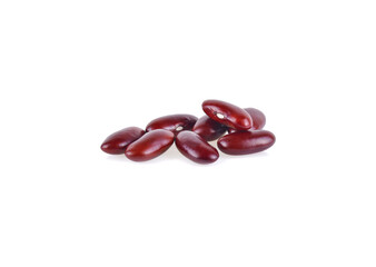 Red bean isolated on white background