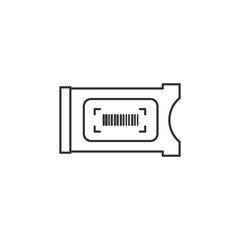 Cam module TV card icon. CI module symbol modern, simple, vector, icon for website design, mobile app, ui. Vector Illustration