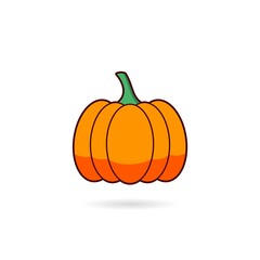 Pumpkin icon with shadow