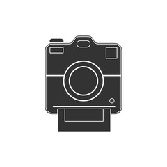 Polaroid camera icon. Photography symbol modern, simple, vector, icon for website design, mobile app, ui. Vector Illustration