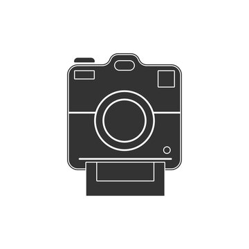 Polaroid camera icon. Photography symbol modern, simple, vector, icon for website design, mobile app, ui. Vector Illustration