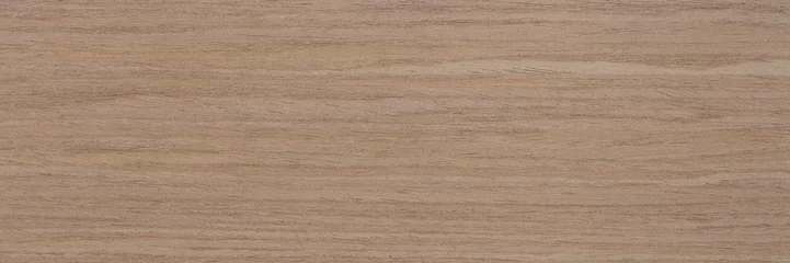 Wandaufkleber Neuer naturbelassener Eichenfurnierhintergrund in sanftem hellbeige Ton. Natürliche Holzstruktur, Muster eines langen Furnierblatts. © Dmytro Synelnychenko