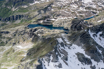 Lago Nero in  late spring, Orobie, Italy