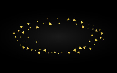 Gold Glow Bright Black Background. Holiday Shard 