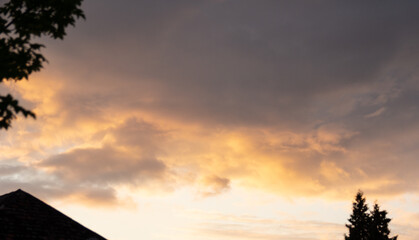 Obraz premium Himmel im Sonnenuntergang