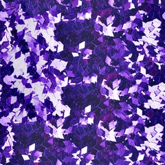 Violet glitter in rhombus form, sparkle confetti texture. Christmas abstract background. Ideal seamless pattern.