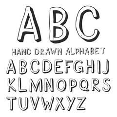 Doodle Latin alphabet