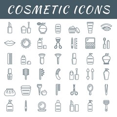 Outline cosmetic icons