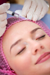 Cosmetology concept. Current trends in cosmetic procedures. Beauty Injections