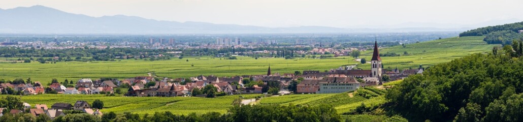 Le village d'Ammerschwihr,  Haut-Rhin, Alsace, région Grand Est, France