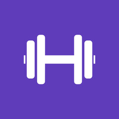 Fototapeta premium dumbbell - Metro Tile Icon