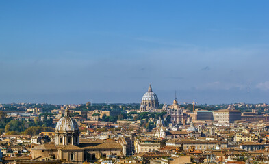 Fototapeta na wymiar View of Rome, Italy