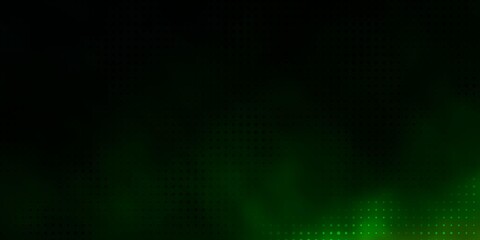 Dark Green, Red vector backdrop with dots. Abstract illustration with colorful spots in nature style. Design for your commercials.