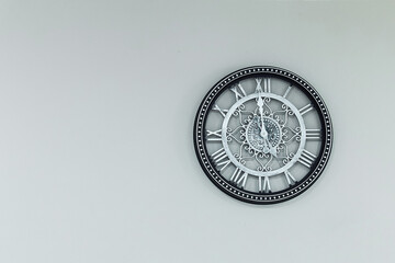 mechanical clock with arabic dial