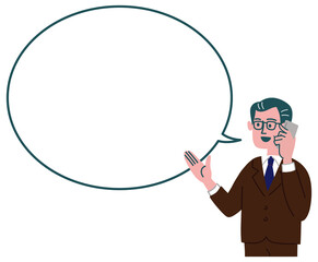 スーツ　男性　提案　立っている　空欄　セリフ
