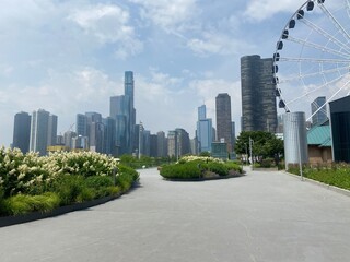 City of Chicago taken on the Navy Pier 