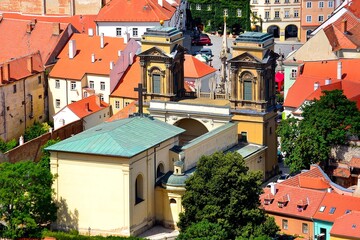 picture of the former church of St. Anne rebuilt into a tomb, Mikulov, South Moravia, Czech Republic
