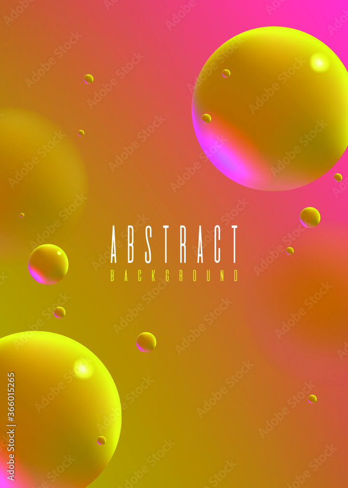 Poster set of abstract fluid 3d a4 background with liquid modern shapes . isolated vector elements