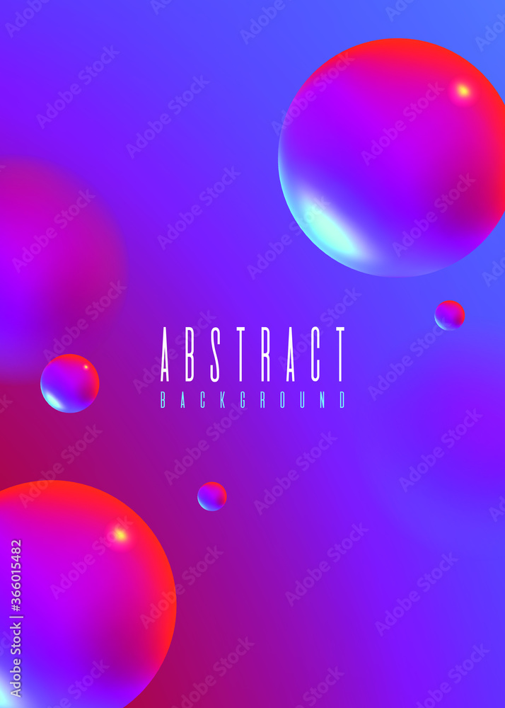Poster set of abstract fluid 3d a4 background with liquid modern shapes . isolated vector elements