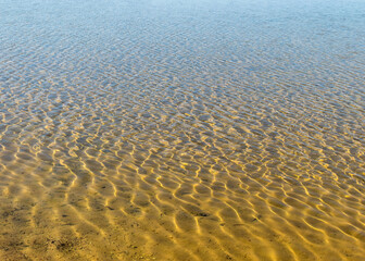 abstract picture with water and sand texture in the sea