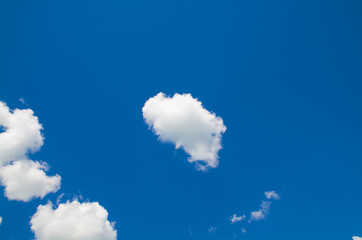 Blue sky with clouds