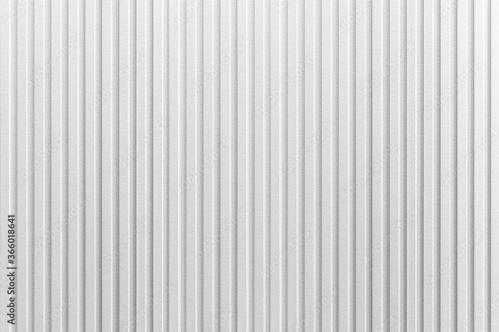 Wall mural white corrugated metal background and texture surface or galvanize steel