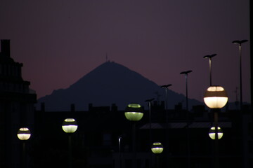 Lantern in an urban environment