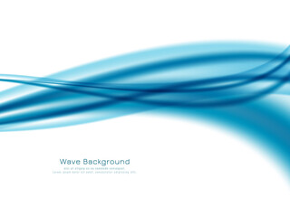 Abstract blue wave stylish background