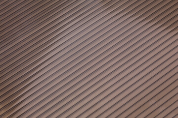 Colored plastic sheet panel image. Brown translucent roofing sheet texture, close up. Hollow...