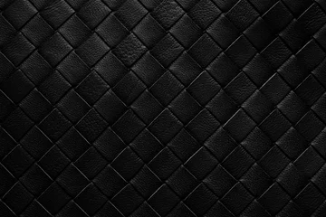 Deurstickers weave leather texture pattern background © Piman Khrutmuang