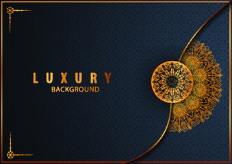luxury vector background with gold ornament