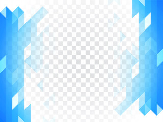 Abstract geometric design transparent background