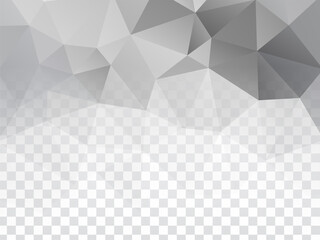 Fototapeta premium Abstract geometric design transparent background