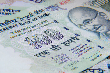 A one hundred rupee note ,Indian Currency