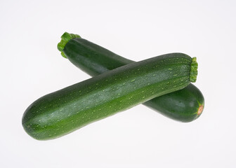 zucchini isolated on white background