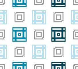 Seamless blue colored pattern. Modern tiling background. Geometric wallpaper