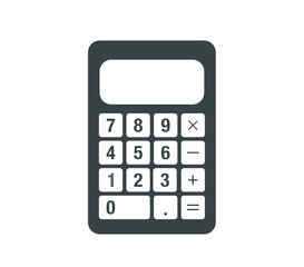 Calculator icon.  Vector calculator illustration.  