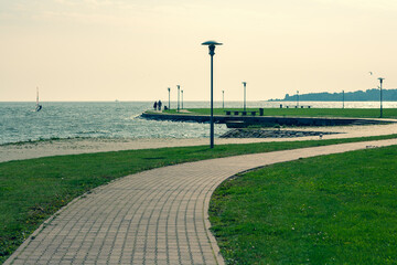 A winding footpath along the coast in Neringa