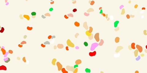 Light multicolor vector template with abstract forms.