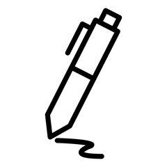 Pen icon with outline style