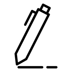 Pen icon with outline style