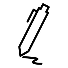 Pen icon with outline style