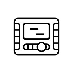Fototapeta premium Monitor icon. Simple line, outline vector elements of taxi service icons for ui and ux, website or mobile application